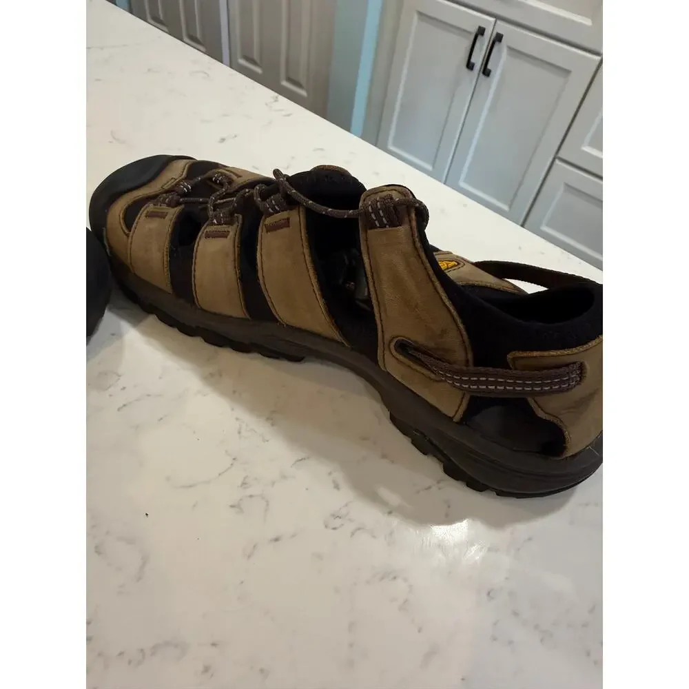 KEEN Newport H2 Men’s 8 Brown Leather Waterproof Hiking Sport Sandals